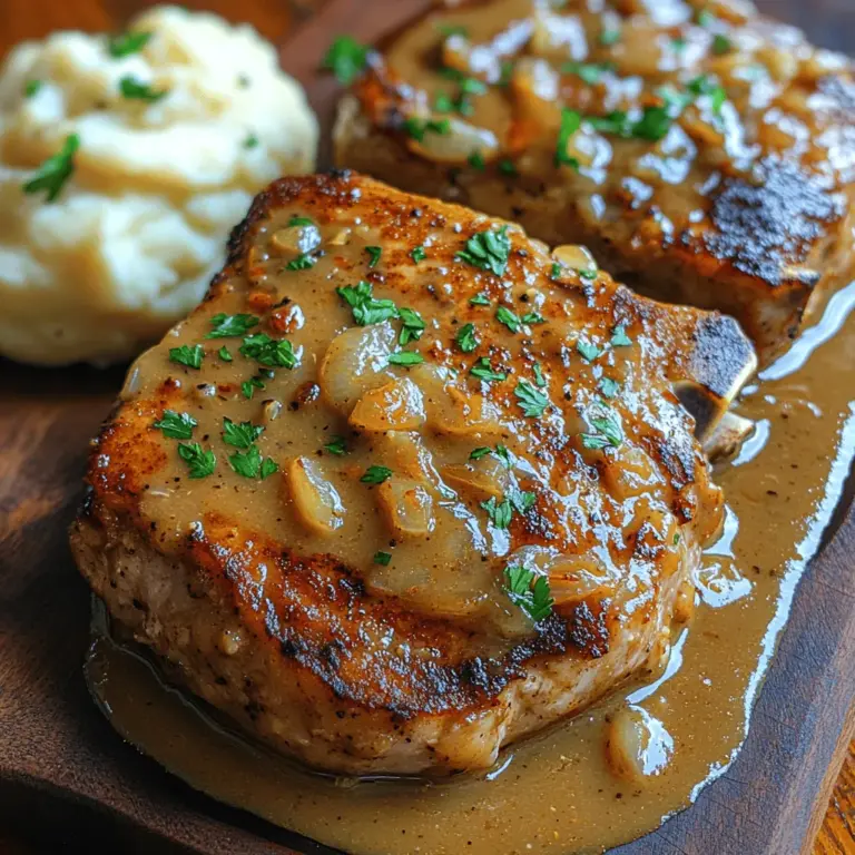 Southern Comfort Smothered Pork Chops are a quintessential representation of Southern cooking, embodying the essence of comfort food with every bite. This dish combines succulent, tender pork chops with a rich, savory gravy that envelops the meat in layers of flavor. For many, it brings back fond memories of family gatherings and Sunday dinners, where the aroma of home-cooked meals fills the air and invites everyone to the table.