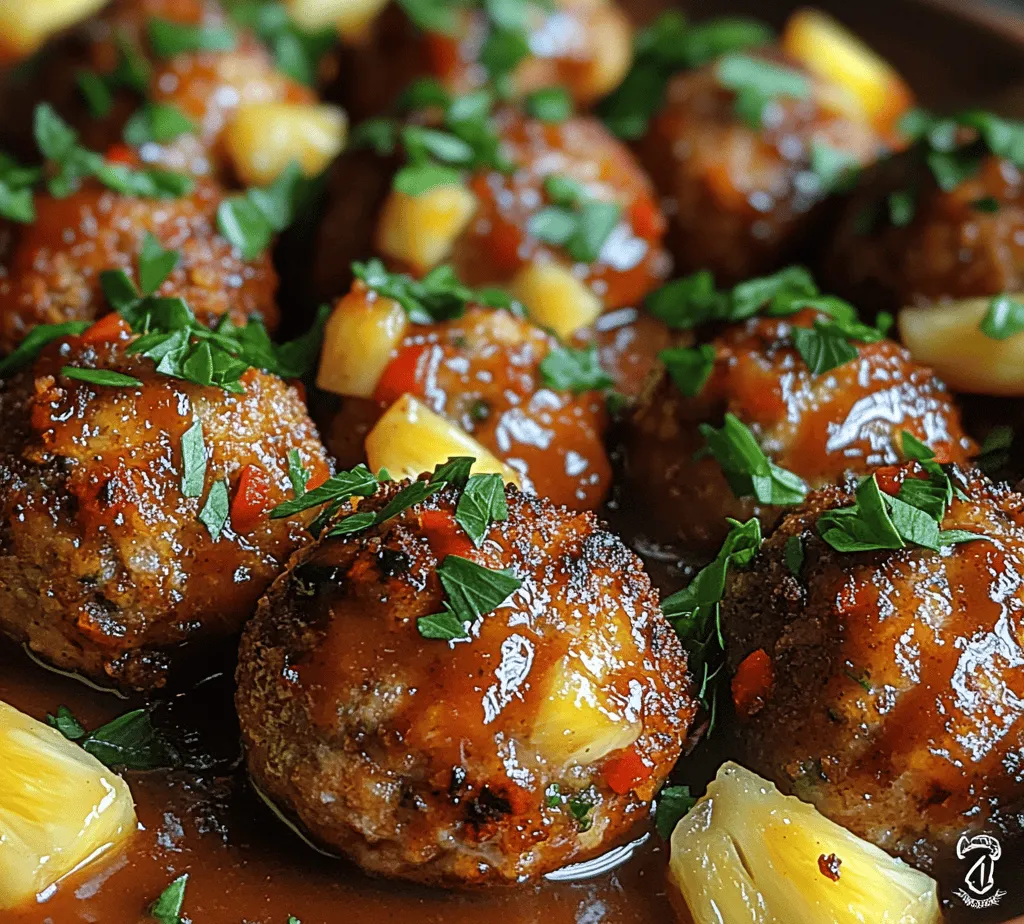 To craft the perfect Sweet & Spicy Pineapple BBQ Meatballs, it’s essential to understand the ingredients that come together in this dish. Each component plays a vital role in delivering the delicious flavors that make these meatballs a standout.