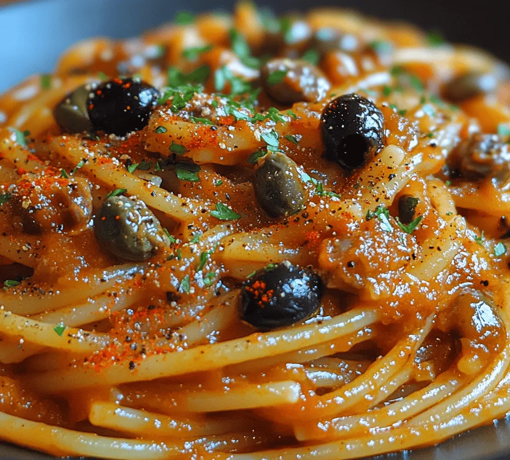 Pasta Puttanesca is a dish that seamlessly marries robust flavors with the kind of simplicity that defines much of Italian cuisine. With its origins steeped in cultural significance, this dish has become a staple in kitchens around the world, appreciated for its quick preparation and bold taste. The very essence of Pasta Puttanesca lies in its ability to transform basic pantry staples into a vibrant and satisfying meal, making it an ideal choice for weeknight dinners when time is of the essence.
