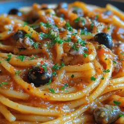 Pasta Puttanesca is a dish that seamlessly marries robust flavors with the kind of simplicity that defines much of Italian cuisine. With its origins steeped in cultural significance, this dish has become a staple in kitchens around the world, appreciated for its quick preparation and bold taste. The very essence of Pasta Puttanesca lies in its ability to transform basic pantry staples into a vibrant and satisfying meal, making it an ideal choice for weeknight dinners when time is of the essence.