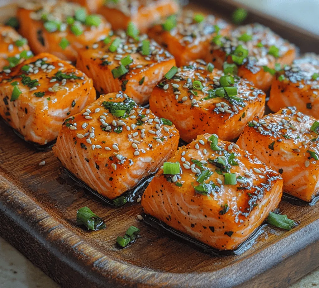 If you're on the lookout for a dish that effortlessly combines flavor and health, look no further than Zesty Orange Soy Glazed Salmon Bites. This delectable recipe highlights tender pieces of salmon, expertly glazed with a bright and tangy sauce that will tantalize your taste buds. The marriage of zesty orange juice with savory soy sauce creates a culinary symphony that is not only delicious but also visually appealing. Perfect as an appetizer for your next gathering or as a main dish for a quick weeknight dinner, these salmon bites offer versatility that suits various occasions and dietary preferences.