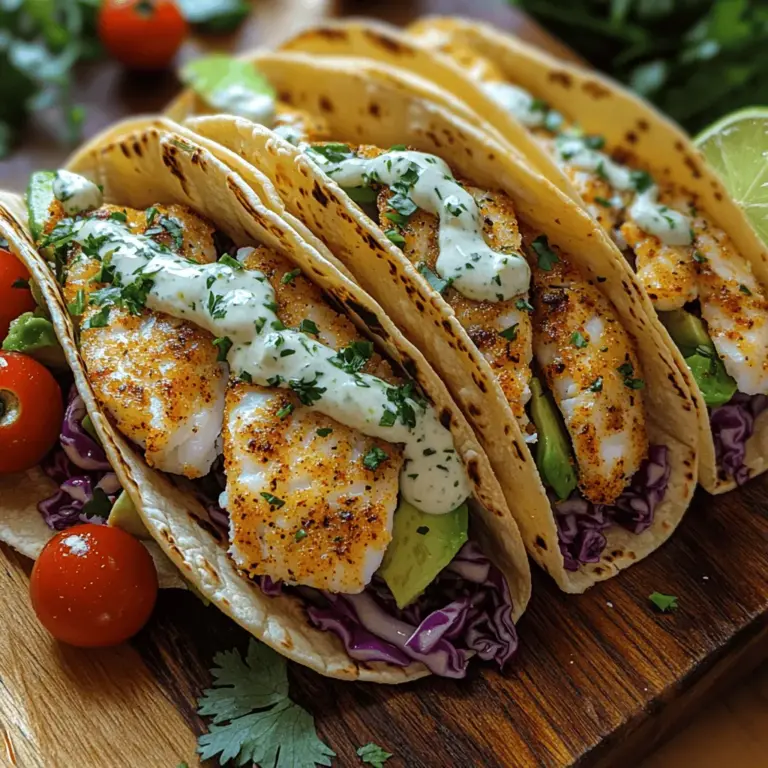 When it comes to choosing the right fish for your tacos, white fish is an excellent option. Varieties like tilapia, cod, or haddock are ideal due to their mild flavor and flaky texture, which pairs beautifully with the bold spices of Cajun seasoning.