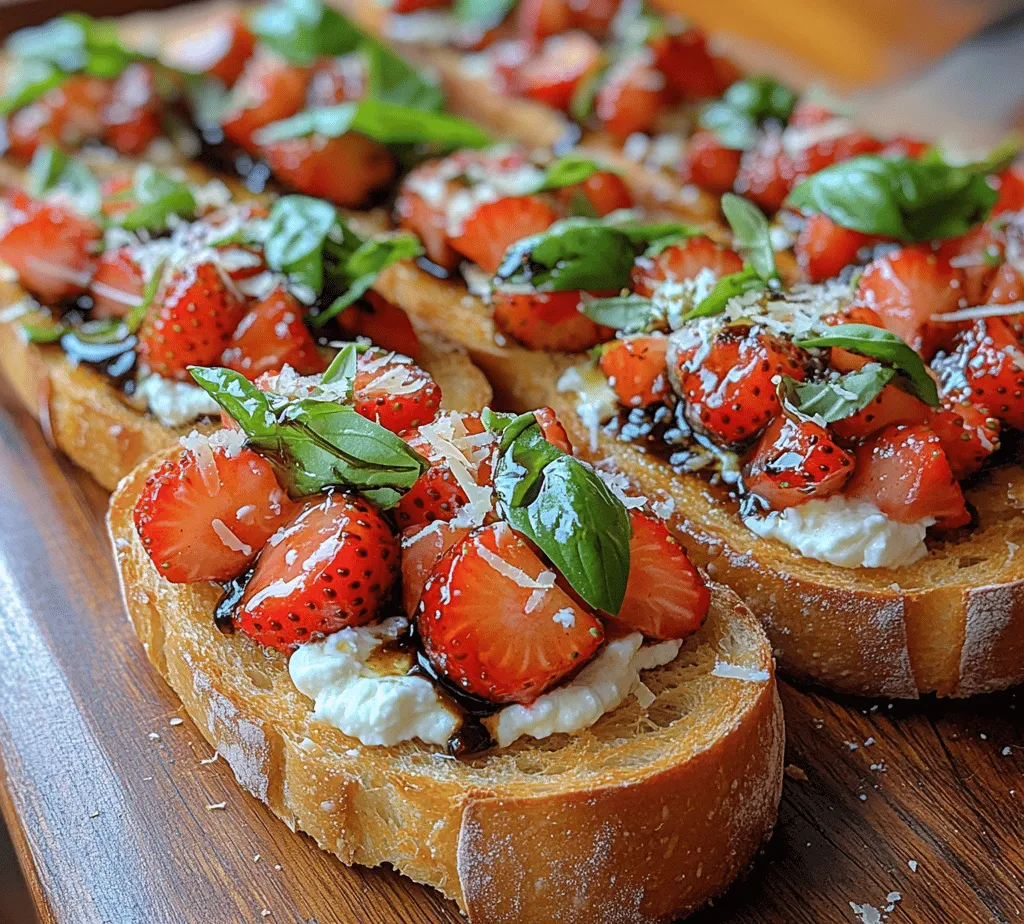 Every great dish begins with quality ingredients, and Balsamic Strawberry Basil Crostini is no exception. In this section, we’ll delve into the key components that make this dish extraordinary, focusing on their quality and how they contribute to the overall flavor profile.