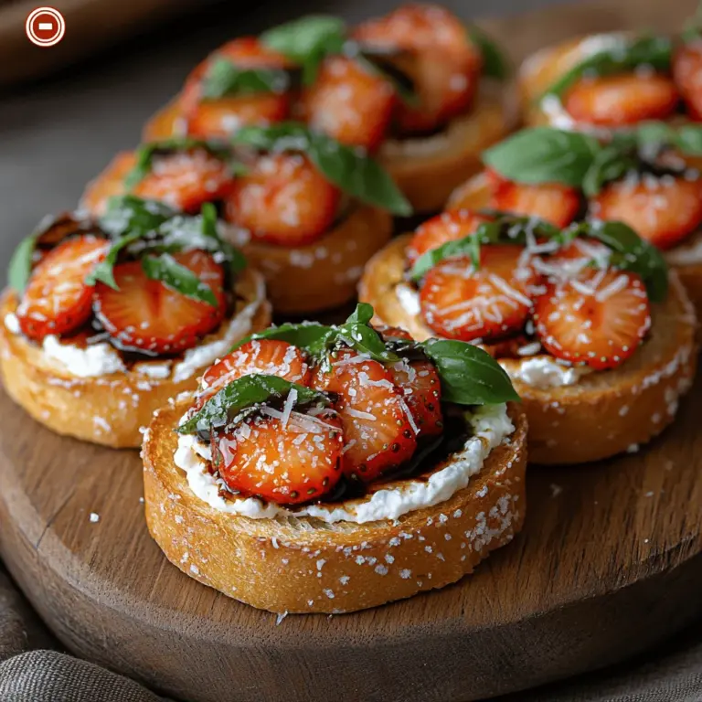 Every great dish begins with quality ingredients, and Balsamic Strawberry Basil Crostini is no exception. In this section, we’ll delve into the key components that make this dish extraordinary, focusing on their quality and how they contribute to the overall flavor profile.