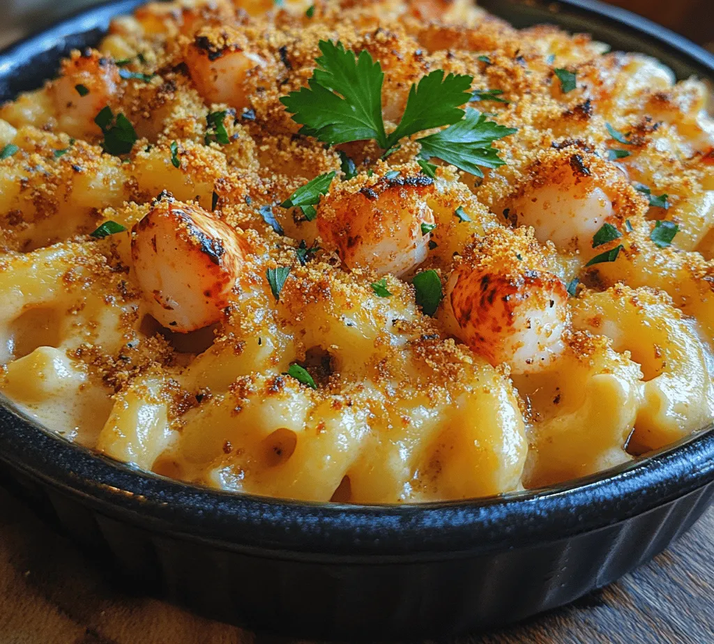 Indulging in Buttery Lobster Mac & Cheese is not merely a meal; it's a culinary experience that elevates the classic comfort food to gourmet heights. Imagine al dente elbow macaroni enveloped in a luxuriously creamy cheese sauce, complemented by succulent pieces of fresh lobster meat. Each bite offers a harmonious blend of flavors and textures that tantalize the palate and evoke feelings of warmth and satisfaction. This dish is perfect for special occasions like anniversaries, holidays, or simply when you want to treat yourself and your loved ones to something extraordinary.
