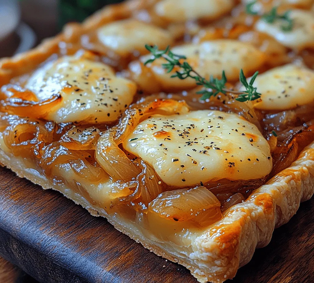 Puff pastry is the backbone of this tart. Its flaky layers create a delightful texture that contrasts beautifully with the creamy filling. When baked, puff pastry puffs up and forms air pockets, resulting in a light and airy crust that is both crispy and tender.