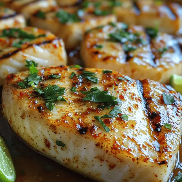 When it comes to healthy and flavorful grilling, few ingredients can rival the versatility and appeal of swordfish. This meaty, sustainable seafood choice has gained immense popularity, especially during the summer months when backyard barbecues become a staple for many families. With its firm texture and mild flavor, swordfish makes a perfect canvas for various marinades and seasonings. One standout recipe that encapsulates the essence of grilling is the Zesty Chili Lime Grilled Swordfish. This dish combines the vibrant tanginess of lime juice with the warmth of chili powder, creating a delightful balance that elevates the natural flavors of the fish.