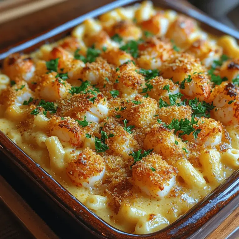 Mac and cheese has long been cherished as a quintessential comfort food, evoking warm memories and a sense of nostalgia with every creamy, cheesy bite. However, what if we told you that you could elevate this classic dish into a gourmet experience? Enter the Luxurious Lobster Mac and Cheese Delight, a decadent twist on a beloved favorite that brings the ocean’s bounty right to your dinner table. This recipe not only transforms a simple mac and cheese into a lavish dish but also provides an unforgettable culinary experience that is perfect for special occasions, intimate dinners, or even a cozy night in.