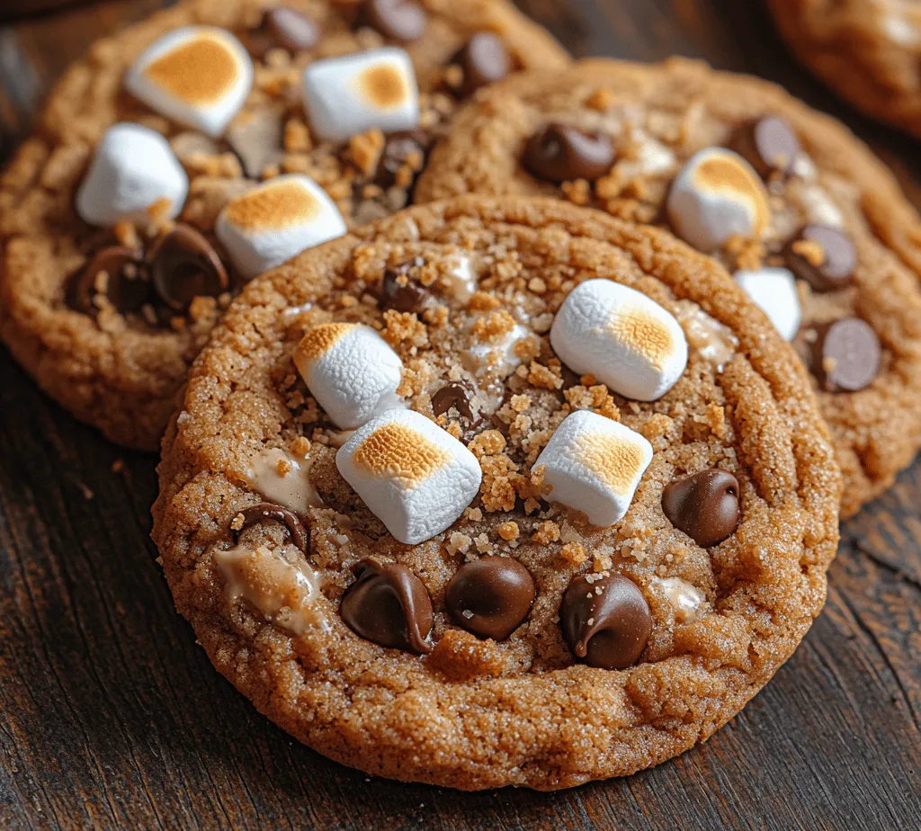 S'mores Delight Cookies are a delightful fusion of the nostalgic flavors of the classic campfire treat, s'mores, and the warm, comforting nature of freshly baked cookies. These cookies bring together the quintessential elements of s'mores: gooey marshmallows, rich chocolate, and crunchy graham cracker crumbs, all enveloped in a soft, chewy cookie. Whether you're hosting a gathering, planning a family movie night, or simply seeking a sweet indulgence after a long day, these cookies are sure to please both young and old alike.