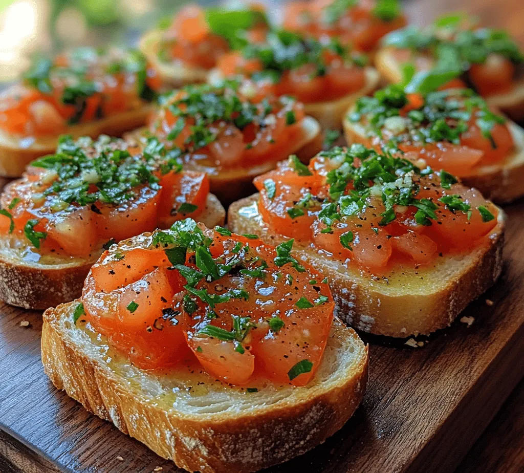 Tomato basil bruschetta is a classic Italian appetizer that brilliantly captures the essence of summer with its fresh and vibrant ingredients. Originating from the picturesque countryside of Italy, bruschetta is more than just a dish; it’s a celebration of seasonal produce and simple, wholesome flavors. This delightful starter features toasted bread topped with a medley of ripe tomatoes, fragrant basil, and a drizzle of olive oil, creating a symphony of tastes that transport you straight to an Italian terrace overlooking sun-kissed vineyards.