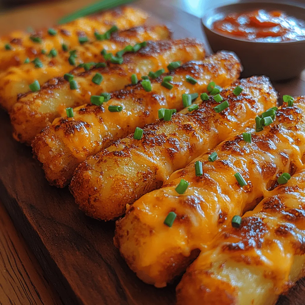 Crispy cheesy potato sticks are a delightful treat that combines the comforting essence of potatoes with the indulgent creaminess of cheese. This dish is not only a crowd-pleaser but also a versatile appetizer or snack that can be enjoyed at various occasions—from casual family gatherings and game day parties to elegant cocktail hours. The golden, crispy exterior juxtaposed with a gooey, cheesy center makes these potato sticks an irresistible choice for any palate.