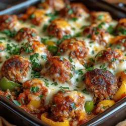 Stuffed Pepper Meatball Casserole is the perfect dish for those seeking a heartwarming meal that brings the family together. Combining the classic flavors of stuffed peppers with the comfort of meatballs and a cheesy casserole, this recipe strikes the ideal balance between convenience and satisfaction. It offers a delightful twist on traditional stuffed peppers, making it an excellent choice for busy weeknights or cozy weekends alike.