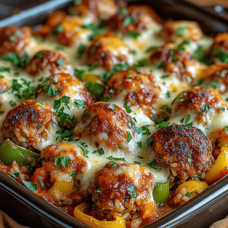 Stuffed Pepper Meatball Casserole is the perfect dish for those seeking a heartwarming meal that brings the family together. Combining the classic flavors of stuffed peppers with the comfort of meatballs and a cheesy casserole, this recipe strikes the ideal balance between convenience and satisfaction. It offers a delightful twist on traditional stuffed peppers, making it an excellent choice for busy weeknights or cozy weekends alike.