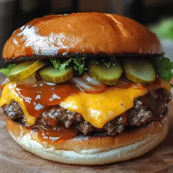 There’s something undeniably captivating about a perfectly crafted burger. The combination of juicy meat, gooey cheese, and a medley of condiments creates a symphony of flavors that appeals to the senses. The Cheesy & Saucy Burger Bliss recipe elevates this classic comfort food to new heights, delivering an experience that will leave you craving more. Whether you’re hosting a backyard barbecue, preparing a casual family dinner, or simply treating yourself to a delightful meal, this burger recipe stands out for its exceptional blend of flavors and textures.