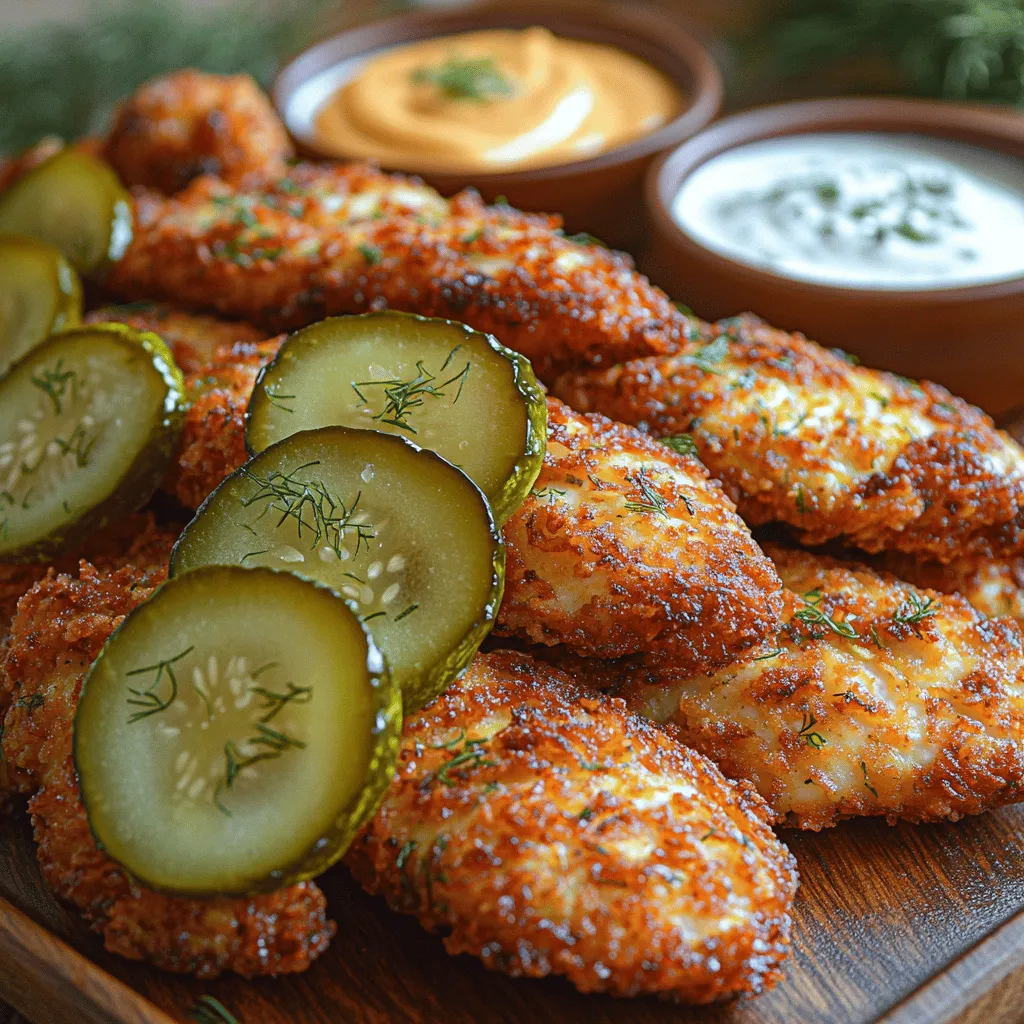 Chicken tenders have long been a staple in homes and restaurants alike, cherished for their tender meat and versatility. These delightful strips of chicken are perfect for a quick weeknight dinner, a satisfying snack, or a crowd-pleasing appetizer for parties. Their universal appeal can be attributed to their golden-brown, crispy exterior and juicy interior, making them a favorite among both kids and adults. However, if you're looking to elevate this classic dish, you need to try crispy dill pickle chicken tenders—a unique twist that combines the comfort of traditional chicken tenders with the zesty flavor of dill pickles.