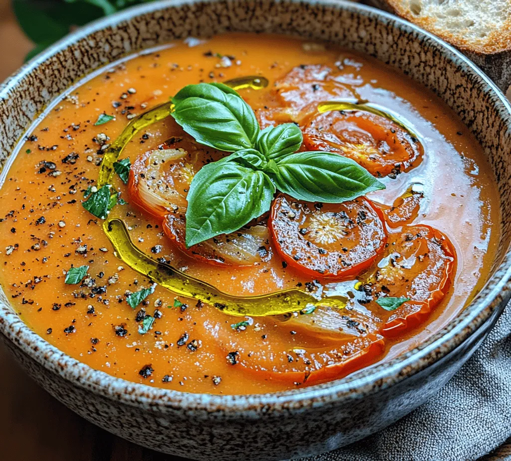 There’s a certain magic that happens when you combine fresh ingredients, a warm kitchen, and a touch of love. Roasted tomato and basil soup is the epitome of comfort food, offering a cozy embrace in a bowl that warms both the body and the soul. This delightful soup is not just a meal; it’s an experience that brings people together, whether you're enjoying it solo on a chilly evening or serving it at a gathering with friends and family.