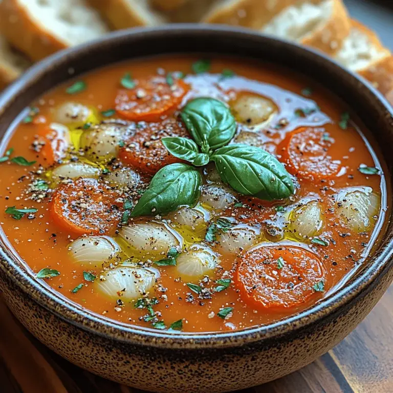 There’s a certain magic that happens when you combine fresh ingredients, a warm kitchen, and a touch of love. Roasted tomato and basil soup is the epitome of comfort food, offering a cozy embrace in a bowl that warms both the body and the soul. This delightful soup is not just a meal; it’s an experience that brings people together, whether you're enjoying it solo on a chilly evening or serving it at a gathering with friends and family.