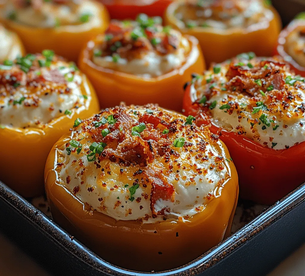 Stuffed peppers have long been a beloved dish across various cuisines, celebrated for their versatility and hearty appeal. Whether served as a main course or a side dish, these vibrant bundles of flavor can be customized to suit any palate. Today, we’re diving into a mouthwatering rendition: Loaded Bacon & Cheese Stuffed Peppers. This recipe takes the classic concept of stuffed peppers and elevates it with the irresistible combination of crispy bacon, creamy cheeses, and a medley of spices, creating a dish that is both comforting and indulgent.