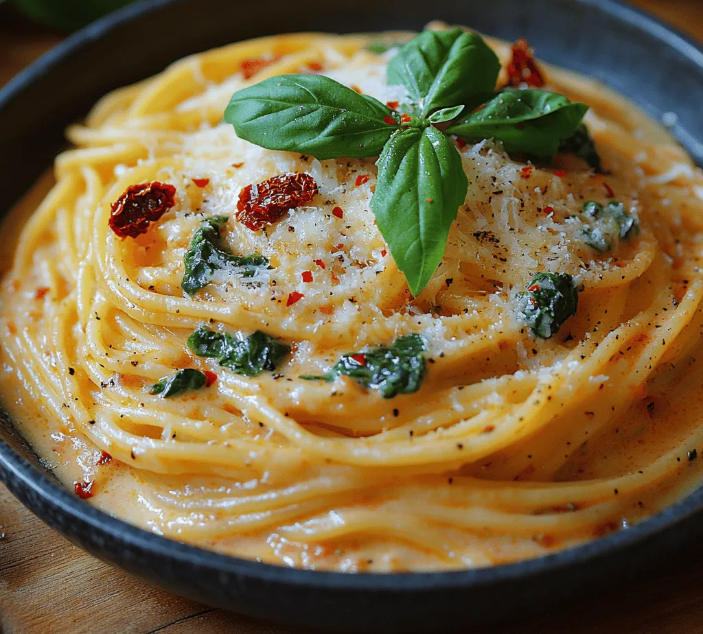 In the world of culinary delights, few dishes can match the elegance and simplicity of a well-prepared pasta. The Spinach & Spaghetti Delight with Sun-Dried Tomato Cream Sauce is not only a feast for the senses but also a healthy option that brings together the vibrant flavors of fresh spinach and sun-dried tomatoes, all enveloped in a creamy sauce. This dish beautifully encapsulates the essence of Italian cooking, celebrating fresh ingredients and rich flavors.