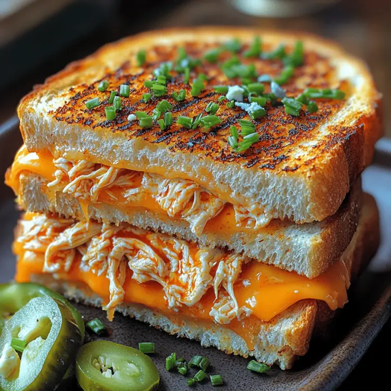 Grilled cheese sandwiches have transcended generations, standing the test of time as one of America’s favorite comfort foods. The combination of warm, melty cheese sandwiched between two slices of crispy bread is an unbeatable delight that can evoke nostalgia and warmth. In recent years, culinary creativity has led to a surge in the trend of infusing bold flavors into traditional recipes, turning simple dishes into gourmet experiences. One such innovative creation is the Buffalo Bliss Grilled Cheese, a tantalizing fusion of classic grilled cheese and the fiery kick of buffalo chicken.