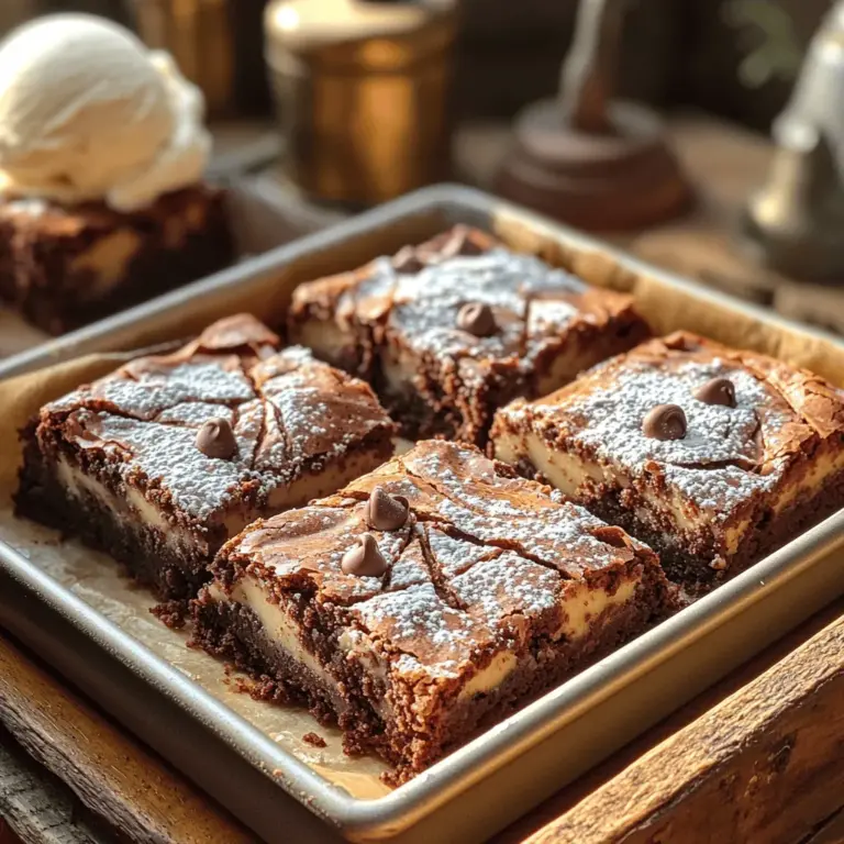 Imagine the rich, fudgy texture of a brownie, perfectly complemented by the warm, gooey pockets of chocolate found in a classic chocolate chip cookie. Now, picture these two beloved desserts merging into one extraordinary treat: the Chocolate Chip Cookie Brownies Delight. This indulgent dessert not only tantalizes your taste buds but also brings a sense of nostalgia that is perfect for family gatherings, celebrations, or simply a cozy night in.
