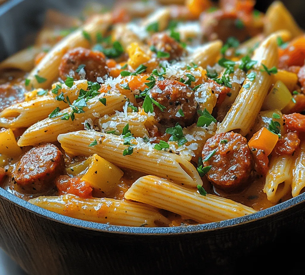In today’s fast-paced world, one-pot meals have gained immense popularity among home cooks seeking both convenience and flavor. The one-pot cooking method not only provides a quick and easy solution for dinner but also allows for a harmonious blend of flavors that develop beautifully as the ingredients cook together. One such dish that embodies the essence of one-pot cooking is the Spicy Cajun Sausage Pasta. This recipe offers a delightful mix of bold flavors and comforting textures, making it the perfect option for busy weeknights or casual gatherings with friends and family.