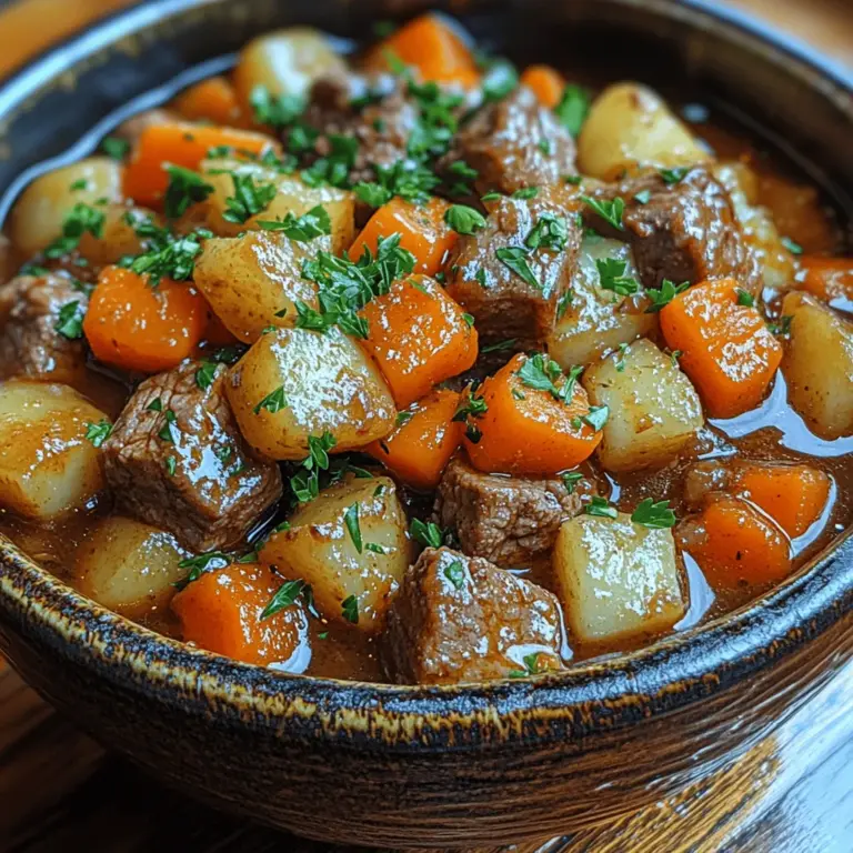 There’s something inherently comforting about a warm bowl of beef stew, especially as the weather turns chilly and the days grow shorter. Slow Cooker Beef Stew is not just a dish; it’s a nostalgic reminder of home, family gatherings, and the heartwarming aroma that fills the kitchen when a meal is simmering away. This classic recipe has graced dinner tables for generations, cherished for its rich flavors and hearty ingredients that create a satisfying meal for both the body and soul.