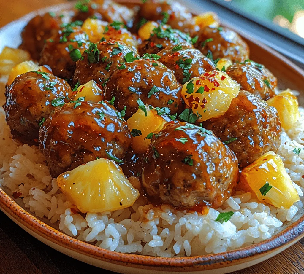 Welcome to a culinary adventure that promises to tantalize your taste buds with an explosion of flavors—the Spicy Pineapple Glazed Meatballs. This recipe is not just a dish; it's a vibrant representation of the delightful fusion of sweet and spicy elements that make it truly irresistible. Imagine savoring tender meatballs enveloped in a luscious glaze that brilliantly marries the tropical sweetness of pineapple with a kick of heat. Whether you're looking for a standout appetizer for your next gathering, a flavorful main course, or a fun snack, these meatballs can do it all.