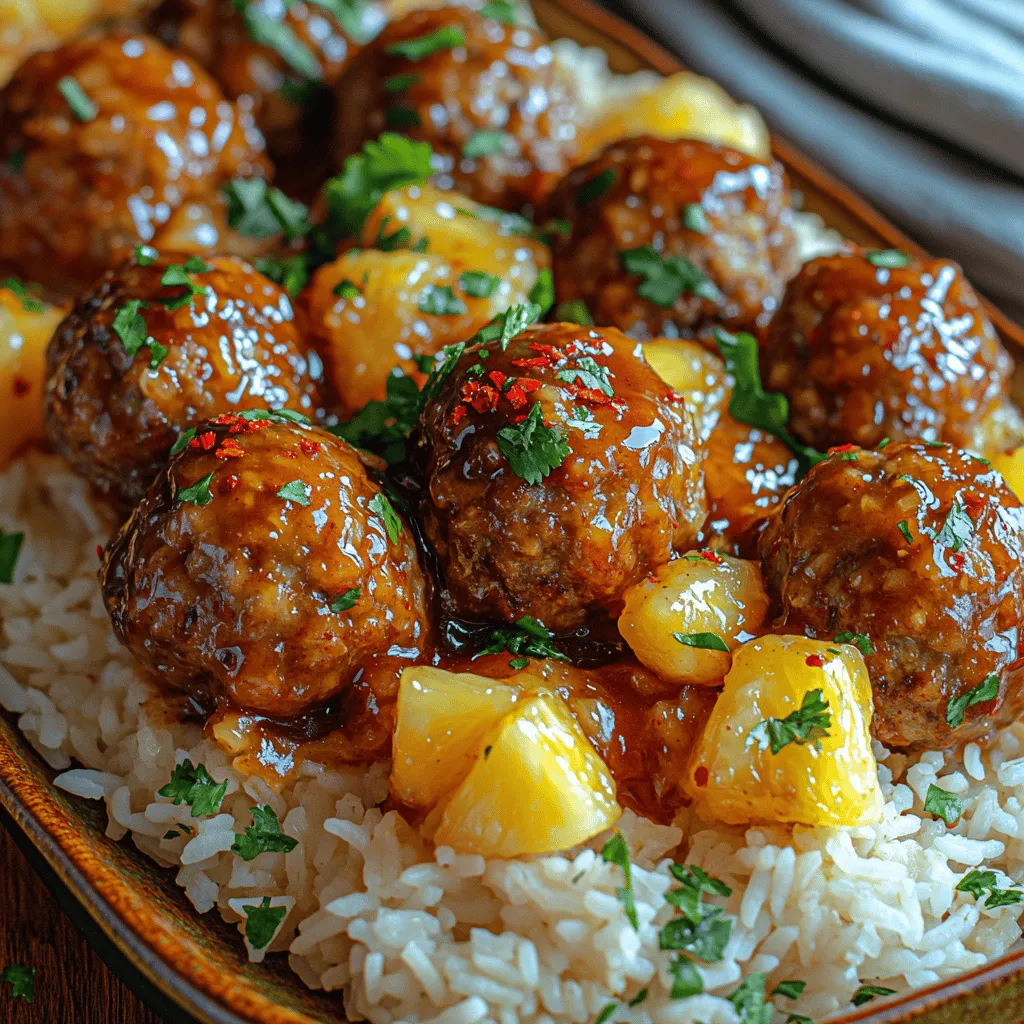 Welcome to a culinary adventure that promises to tantalize your taste buds with an explosion of flavors—the Spicy Pineapple Glazed Meatballs. This recipe is not just a dish; it's a vibrant representation of the delightful fusion of sweet and spicy elements that make it truly irresistible. Imagine savoring tender meatballs enveloped in a luscious glaze that brilliantly marries the tropical sweetness of pineapple with a kick of heat. Whether you're looking for a standout appetizer for your next gathering, a flavorful main course, or a fun snack, these meatballs can do it all.