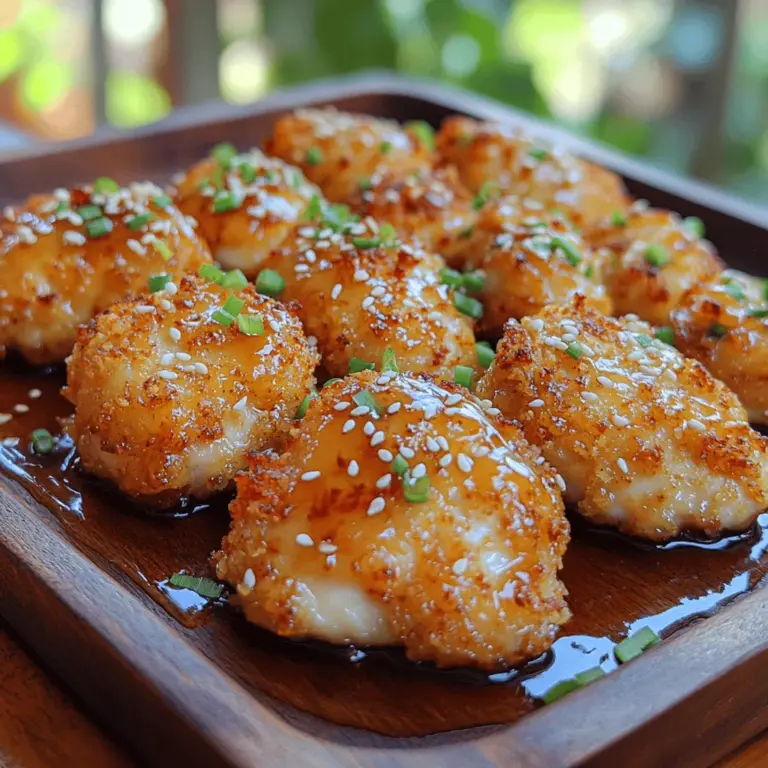 Crispy Honey Chicken Delight is a dish that perfectly encapsulates the harmony between texture and flavor. With its golden-brown exterior and a luscious honey glaze, this recipe is not just about eating; it’s about experiencing a delightful symphony of sweet and savory notes in every bite. The crunchy panko coating complements the tender chicken thighs, making it a favorite among both kids and adults.