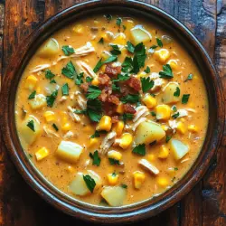 In the realm of comforting meals, few dishes can rival the warmth and satisfaction of a well-prepared chowder. Picture this: a chilly evening, the aroma of something delicious wafting through the house, and a bowl of creamy chicken corn chowder waiting to warm you from the inside out. This Cozy Crockpot Chicken Corn Chowder is not only a delectable blend of flavors but also remarkably easy to make. Perfect for busy weeknights or lazy weekends, this recipe uses simple, wholesome ingredients to create a rich, creamy dish that the whole family will love.