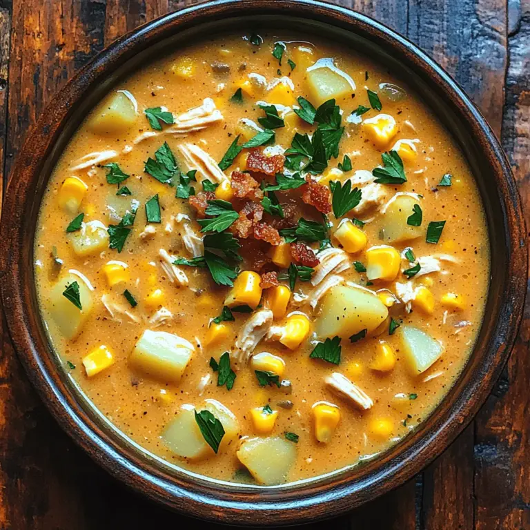 In the realm of comforting meals, few dishes can rival the warmth and satisfaction of a well-prepared chowder. Picture this: a chilly evening, the aroma of something delicious wafting through the house, and a bowl of creamy chicken corn chowder waiting to warm you from the inside out. This Cozy Crockpot Chicken Corn Chowder is not only a delectable blend of flavors but also remarkably easy to make. Perfect for busy weeknights or lazy weekends, this recipe uses simple, wholesome ingredients to create a rich, creamy dish that the whole family will love.