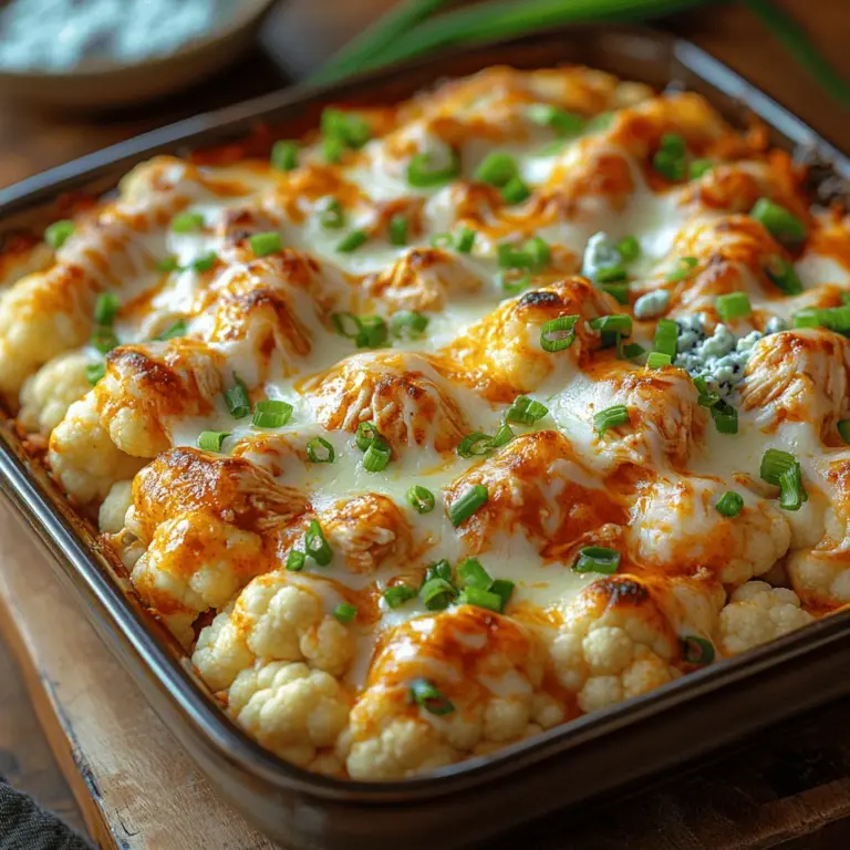 In the world of comfort food, few dishes evoke the same warm and satisfying feeling as a casserole. Among the myriad of choices available, the Fiery Comfort: Creamy Buffalo Chicken Cauliflower Casserole stands out as an exciting blend of flavors and textures that is sure to captivate your taste buds. This dish combines the spicy kick of buffalo chicken with the wholesome goodness of cauliflower, offering a unique twist on traditional comfort food. As the popularity of cauliflower continues to soar, this recipe serves as a perfect example of how versatile this ingredient can be, especially in healthier meal options.