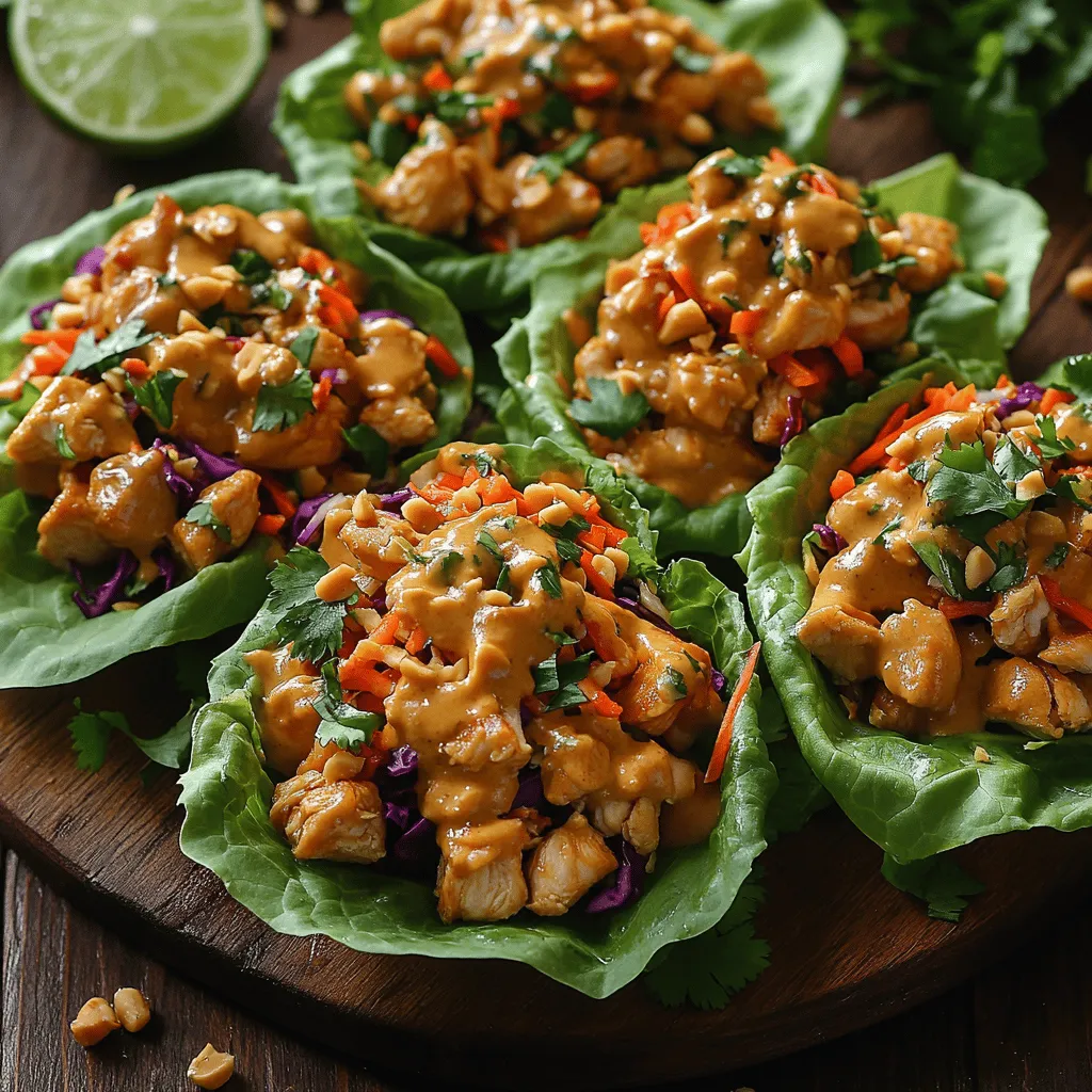 Originating from Thailand, lettuce wraps have become a popular dish in many Southeast Asian countries and have gained significant traction in Western cuisine. The concept of wrapping flavorful fillings in fresh greens is not just practical; it also enhances the dining experience by allowing individuals to customize their meals according to personal preferences. Thai Peanut Chicken Lettuce Wraps are particularly beloved for their combination of tender chicken, crunchy vegetables, and a rich peanut sauce that ties everything together. This dish celebrates the culinary philosophy of using fresh, high-quality ingredients to create meals that are both nutritious and satisfying.