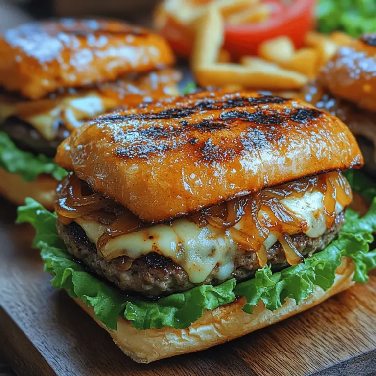 When crafting the perfect burger, the choice of ground beef is paramount. For our Caramelized Onion & Gouda Stuffed Burgers, an 80/20 blend of ground beef is recommended. This ratio, which consists of 80% lean meat and 20% fat, strikes the ideal balance between flavor and juiciness. The fat content is crucial as it not only enhances the taste but also keeps the burger moist during cooking. Leaner meat, while healthier, can result in a dry and less flavorful burger, which is why the 80/20 blend is often favored by chefs and home cooks alike.