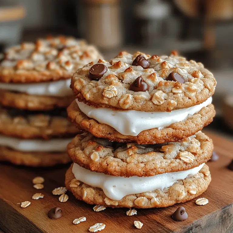 There's something irresistibly charming about homemade cookies, especially when they evoke a sense of nostalgia and warmth. Enter the Heavenly Soft Oatmeal Sandwich Cookies—treats that embody the perfect balance between soft and chewy. These cookies are more than just a dessert; they are a delightful experience that brings comfort and joy to both the baker and the eater. Packed with wholesome oats and sandwiched with a creamy filling, these cookies are perfect for any occasion, whether you’re sharing them with family during a cozy evening or surprising friends at a gathering.