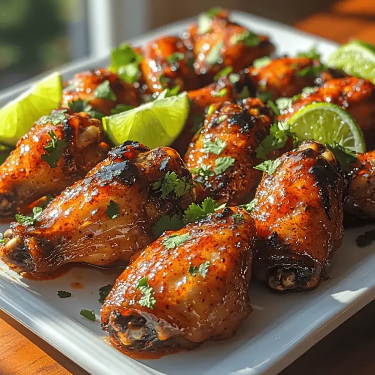 Welcome to the flavorful world of Sweet Chili Lime Chicken Wings, a dish that masterfully combines the sweetness of chili sauce with the zesty kick of lime. These wings are perfect for a variety of occasions, whether you're hosting a backyard barbecue, cheering on your favorite team during game day, or simply enjoying a casual dinner at home. Their incredible taste and straightforward preparation make them a go-to recipe for both novice cooks and seasoned chefs alike.
