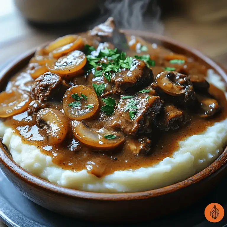 When it comes to comfort food, few dishes evoke the same sense of warmth and satisfaction as a hearty beef and mushroom gravy. This classic dish, simmered slowly to perfection, combines tender chunks of beef with earthy mushrooms, creating a rich and flavorful sauce that is perfect for spooning over mashed potatoes, rice, or even fresh bread. It embodies everything we love about home cooking—nourishing, fulfilling, and utterly delicious.