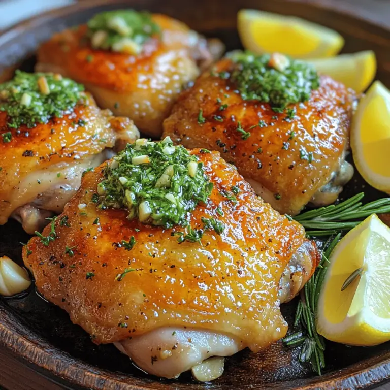 If you’re searching for a dish that beautifully combines flavor, texture, and ease of preparation, look no further than Buttery Garlic Herb Chicken Thighs. This recipe is not just another chicken dish; it is a celebration of juicy, tender meat enveloped in a crispy, golden skin that will leave your taste buds dancing with delight. Ideal for family dinners, special occasions, or even a cozy weeknight meal, this chicken recipe strikes the perfect balance between indulgence and simplicity.