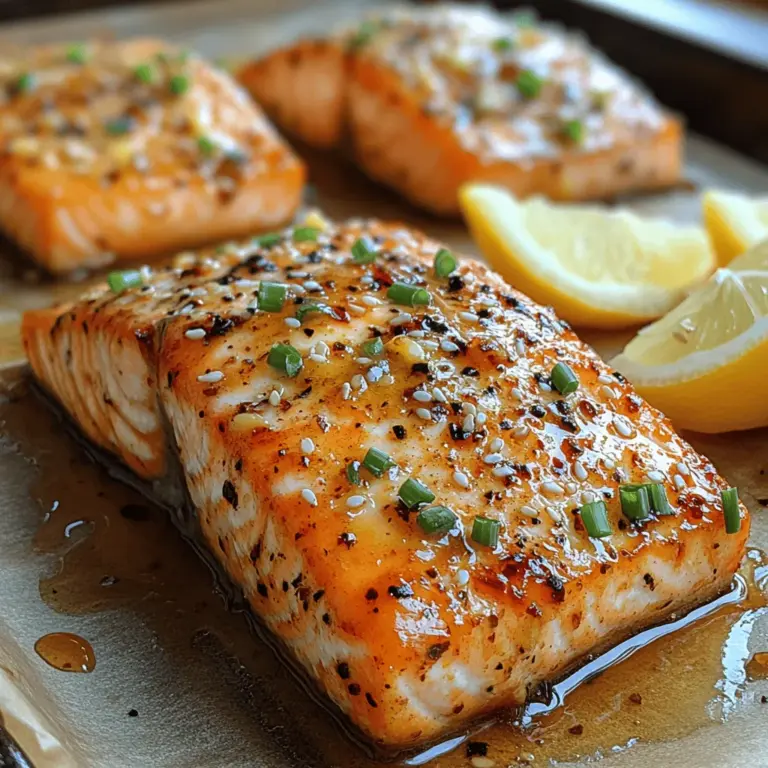 Welcome to the delectable world of oven-baked honey garlic salmon! This dish has quickly gained popularity for its irresistible combination of sweet and savory flavors, making it a favorite among home cooks and food enthusiasts alike. The beauty of this recipe lies not only in its flavor profile but also in its simplicity and versatility. Whether you’re preparing a quick weeknight dinner, planning a special occasion meal, or looking for something nutritious for meal prep, oven-baked honey garlic salmon fits the bill perfectly.