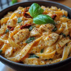 Are you searching for a dish that marries creamy indulgence with vibrant flavors? Look no further than Creamy Sun-Dried Tomato and Chicken Fettuccine. This delightful recipe takes the classic Italian fettuccine and elevates it with the rich, tangy notes of sun-dried tomatoes and the savory goodness of chicken, making it a perfect meal for any occasion.