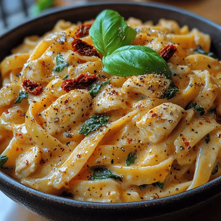 Are you searching for a dish that marries creamy indulgence with vibrant flavors? Look no further than Creamy Sun-Dried Tomato and Chicken Fettuccine. This delightful recipe takes the classic Italian fettuccine and elevates it with the rich, tangy notes of sun-dried tomatoes and the savory goodness of chicken, making it a perfect meal for any occasion.