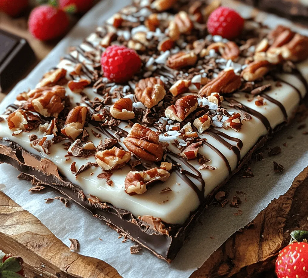 At the heart of our Creamy Peanut Butter Chocolate Bliss Bark lies Greek yogurt, a versatile ingredient renowned for its creamy texture and nutritional benefits. Greek yogurt is strained to remove whey, resulting in a thicker consistency than regular yogurt. This process not only enhances its texture but also concentrates its nutritional profile.