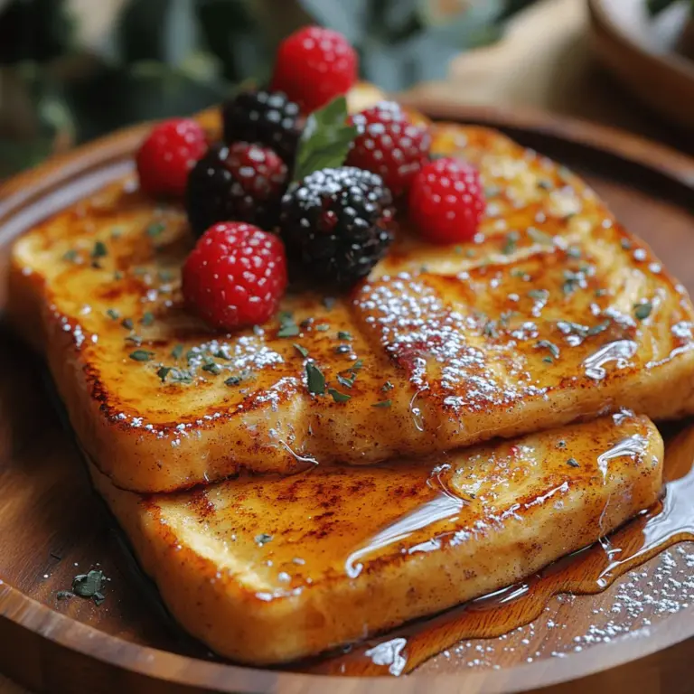 French toast is a beloved breakfast dish enjoyed by many across the globe. It evokes a sense of nostalgia and comfort, reminiscent of leisurely weekend mornings spent with family or friends. The simplicity of transforming leftover bread into a deliciously sweet meal is both satisfying and rewarding. As the bread absorbs a rich custard mixture and is cooked to golden perfection, it becomes a canvas for a variety of toppings and flavors.