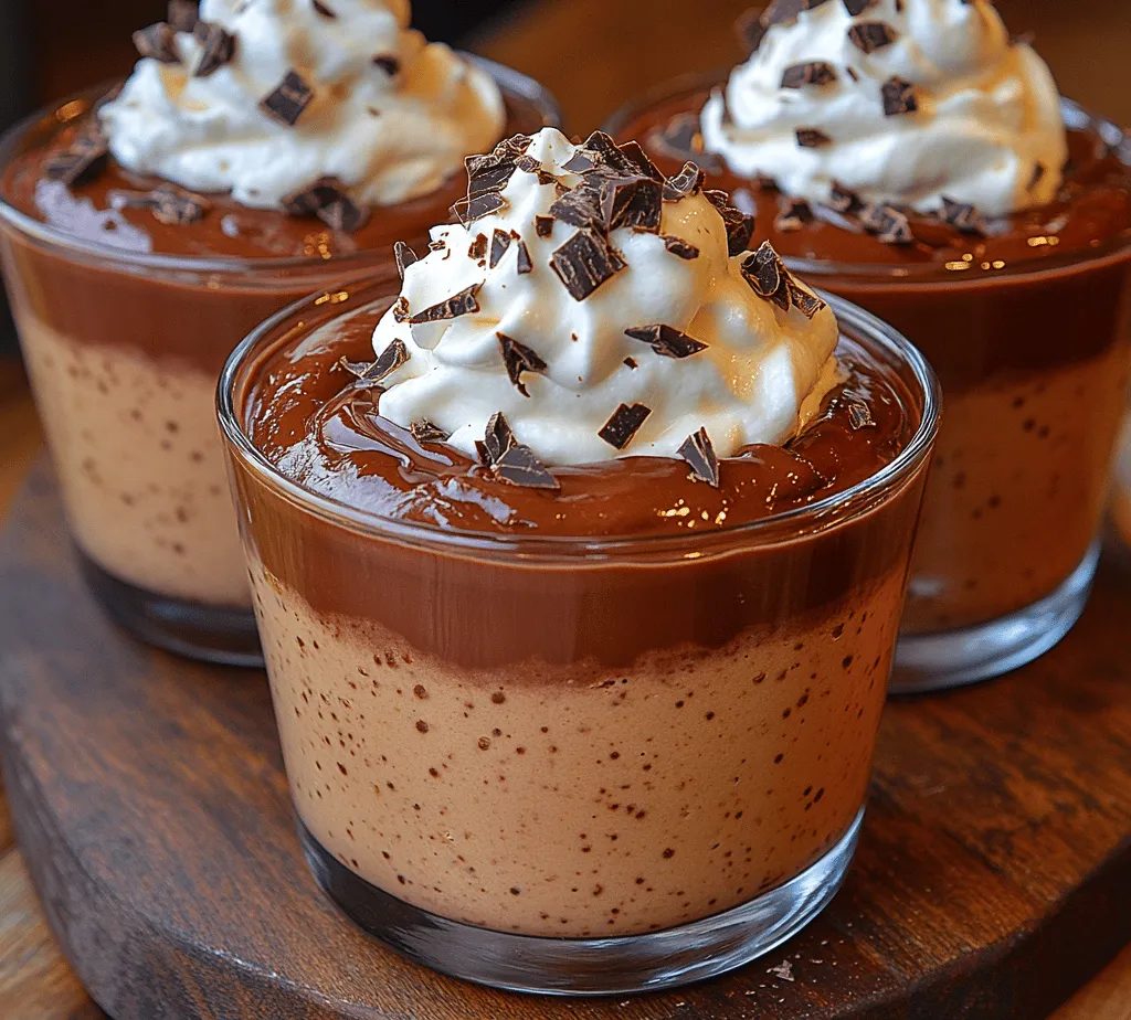 Are you ready to treat yourself to a dessert that combines simplicity with indulgence? If so, the <strong>Indulgent 3-Ingredient Nutella Mousse</strong> is about to become your go-to recipe. This delightful dessert is not only easy to prepare but also incredibly satisfying, making it perfect for celebrations, casual gatherings, or even a personal sweet escape after a long day. With just three key ingredients, you can whip up a fluffy, rich mousse that showcases the beloved chocolate-hazelnut spread, Nutella.” /></p>
</p>
<h3>Tips on Mixing Nutella Without Losing Airiness</h3>
</p>
<p>Achieving the perfect texture for your Nutella mousse is essential, and the mixing process plays a crucial role. Here are some practical tips to ensure your mousse stays airy and light:</p>
</p>
<p>1. <strong>Use Room Temperature Ingredients</strong>: Before you begin mixing, let your heavy cream and Nutella come to room temperature. This makes it easier to incorporate air into the mousse without overmixing.</p>
</p>
<p>2. <strong>Whip the Cream Until Soft Peaks Form</strong>: When whipping your heavy cream, aim for soft peaks. Over-whipping can lead to a grainy texture, while under-whipping won’t provide enough structure. Stop whipping once the cream holds soft peaks that gently fold over when you lift the whisk.</p>
</p>
<p>3. <strong>Fold Gently</strong>: When combining the whipped cream with Nutella, use a rubber spatula to fold rather than stir. This gentle technique allows air to remain in the mixture, ensuring your mousse retains its light texture.</p>
</p>
<p>4. <strong>Incorporate Nutella Gradually</strong>: Instead of dumping all the Nutella into the whipped cream at once, add it in increments. Start by folding a small amount of whipped cream into the Nutella to lighten it before gently folding in the rest. This method helps maintain the airy consistency.</p>
</p>
<h3>Chilling and Setting the Mousse</h3>
</p>
<p>The chilling process is vital for setting your Nutella mousse and achieving the desired texture.</p>
</p>
<h4>The Science Behind Chilling and Its Effect on Texture</h4>
</p>
<p>Chilling allows the mousse to firm up as the fats in the heavy cream solidify, creating a smooth and creamy texture. The cold temperature helps stabilize the whipped cream, ensuring that your mousse holds its shape when served. Additionally, chilling enhances the flavors, allowing the rich chocolate notes of the Nutella to meld beautifully with the cream.</p>
</p>
<h4>Recommended Chilling Times for Optimal Results</h4>
</p>
<p>For the best results, allow your Nutella mousse to chill in the refrigerator for at least <strong>2 to 4 hours</strong>. If you have the time, chilling it overnight will yield an even firmer texture, making it easier to serve. Just ensure that you cover the mousse with plastic wrap or a lid to prevent any absorption of odors from the fridge.</p>
</p>
<h4>Ideas for Serving Vessels: Glasses, Bowls, or Jars</h4>
</p>
<p>When it comes to serving your Nutella mousse, the vessel you choose can enhance the presentation. Here are some ideas:</p>
</p>
<p>– <strong>Stemless Wine Glasses</strong>: These add an elegant touch and allow guests to see the beautiful layers of mousse.</p>
<p>– <strong>Small Bowls</strong>: Perfect for a casual gathering, they are easy to scoop from and can be dressed up with garnishes.</p>
<p>– <strong>Mason Jars</strong>: Ideal for a rustic look, mason jars can be sealed for serving later and add charm to a dessert table.</p>
</p>
<h3>Presentation Ideas for Nutella Mousse</h3>
</p>
<p>Presentation plays a key role in elevating your dessert experience. Here are some creative garnishing suggestions and ideas to make your Nutella mousse visually appealing:</p>
</p>
<h4>Creative Garnishing Suggestions: Whipped Cream, Cocoa Powder, Chocolate Shavings</h4>
</p>
<p>1. <strong>Whipped Cream</strong>: Top your mousse with a dollop of freshly whipped cream for added texture and a touch of elegance. You can pipe it using a pastry bag for a more sophisticated look.</p>
</p>
<p>2. <strong>Cocoa Powder</strong>: A light dusting of cocoa powder adds a rich chocolatey finish. Use a fine sieve to sprinkle it evenly over the top.</p>
</p>
<p>3. <strong>Chocolate Shavings</strong>: Create chocolate shavings using a vegetable peeler on a chocolate bar. This adds a delightful crunch and enhances the chocolate flavor.</p>
</p>
<h4>The Impact of Presentation on the Dessert Experience</h4>
</p>
<p>An aesthetically pleasing presentation can elevate the dessert experience for your guests. Consider layering your mousse in clear glasses to showcase the creamy texture and glossy finish. The visual appeal can set the mood for indulgence and anticipation, making each spoonful more enjoyable.</p>
</p>
<h4>Seasonal and Themed Variations for Special Occasions</h4>
</p>
<p>– <strong>For Spring</strong>: Add fresh berries on top or integrate crushed strawberries into the mousse for a fruity twist.</p>
<p>– <strong>For Summer</strong>: Serve with a scoop of vanilla ice cream on the side and garnish with mint leaves for a refreshing touch.</p>
<p>– <strong>For Fall</strong>: Incorporate spices like cinnamon or pumpkin pie spice into the mousse for a seasonal flavor boost.</p>
<p>– <strong>For Winter Holidays</strong>: Add a splash of peppermint extract and top with crushed candy canes for a festive flair.</p>
</p>
<h3>Nutritional Information and Benefits</h3>
</p>
<p>Understanding the nutritional profile of your dessert can help you enjoy it more mindfully. Here’s a breakdown of the key ingredients in the Nutella mousse:</p>
</p>
<p>– <strong>Nutella</strong>: A sweet hazelnut cocoa spread that provides healthy fats from hazelnuts and a source of energy. A 2-tablespoon serving contains about 200 calories, 11g of fat, and 21g of sugar.</p>
</p>
<p>– <strong>Heavy Cream</strong>: Provides a rich, creamy texture and contributes to the mousse’s indulgence. It is high in fat, with about 50 calories per tablespoon.</p>
</p>
<p>– <strong>Sugar</strong>: Typically, no additional sugar is needed due to the sweetness of Nutella, making this dessert lower in added sugars than many others.</p>
</p>
<h4>Caloric Content and Serving Size Considerations</h4>
</p>
<p>Each serving of Nutella mousse (about half a cup) will typically contain around <strong>300-400 calories</strong> depending on the amount of whipped cream used. To keep indulgence in check, consider serving smaller portions or pairing the mousse with fresh fruit to balance the richness.</p>
</p>
<h4>Balancing Indulgence with Health: Moderation Tips</h4>
</p>
<p>While the Nutella mousse is undoubtedly a treat, moderation is key. Consider enjoying it on special occasions or as an occasional dessert rather than a daily indulgence. You can also explore healthier alternatives, such as swapping heavy cream with Greek yogurt for a lighter version, although this may alter the mousse’s texture.</p>
</p>
<h3>Variations to Explore</h3>
</p>
<p>The beauty of this Nutella mousse recipe lies in its versatility. Here are some flavor variations and alternatives to try:</p>
</p>
<h4>Suggestions for Flavor Variations: Adding Coffee, Liqueurs, or Fruits</h4>
</p>
<p>1. <strong>Coffee</strong>: Incorporate a tablespoon of brewed espresso or coffee liqueur into the Nutella for a mocha flavor that pairs beautifully with chocolate.</p>
</p>
<p>2. <strong>Liqueurs</strong>: Adding a splash of hazelnut liqueur or Irish cream can elevate the mousse, making it a delightful adult dessert.</p>
</p>
<p>3. <strong>Fruits</strong>: Fold in pureed fruits like raspberries or bananas for a fruity twist that complements the chocolatey richness.</p>
</p>
<h4>Experimenting with Different Types of Chocolate</h4>
</p>
<p>You can experiment with different types of chocolate by using dark chocolate Nutella or mixing in melted dark or white chocolate to create unique flavor profiles. Each variation offers a different taste experience while maintaining the core essence of the mousse.</p>
</p>
<h4>Alternative Recipes for Those with Dietary Restrictions</h4>
</p>
<p>1. <strong>Dairy-Free</strong>: Substitute the heavy cream with coconut cream for a rich and dairy-free option. Ensure you use dairy-free Nutella or a similar product.</p>
</p>
<p>2. <strong>Vegan</strong>: For a vegan version, consider using aquafaba (the liquid from canned chickpeas) whipped to soft peaks as your base instead of heavy cream. Combine it with dairy-free chocolate hazelnut spread to create a luscious mousse without animal products.</p>
</p>
<h3>Conclusion</h3>
</p>
<p>The Indulgent 3-Ingredient Nutella Mousse is a testament to the fact that simplicity can yield extraordinary results. With minimal ingredients and straightforward preparation, this dessert offers a delightful way to satisfy your chocolate cravings. Whether you’re hosting a dinner party or simply treating yourself, this mousse is sure to impress. Embrace the rich flavors and creamy texture that make this recipe a must-try, and enjoy the sweet satisfaction that comes with each spoonful. Remember to explore the various tips, presentation ideas, and variations to make this dessert uniquely yours. Enjoy the indulgence, and let each bite transport you to a world of chocolate bliss!</p>
</div>