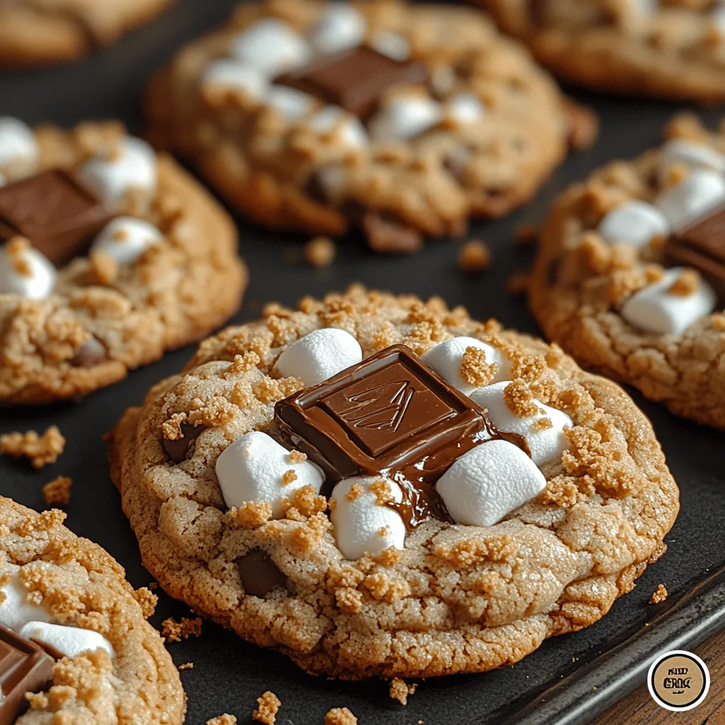 S'mores stuffed chocolate chip cookies are a delightful treat that brings together two beloved desserts into one irresistible package. The combination of gooey marshmallows, rich chocolate, and crunchy graham crackers all enveloped in a warm, chewy chocolate chip cookie creates an experience that is both nostalgic and indulgent. This recipe not only satisfies your sweet tooth but also evokes fond memories of summer nights spent around a campfire, where the classic s'mores originated.
