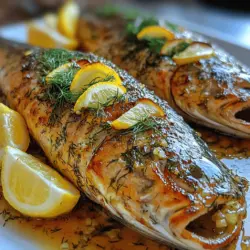 If you're searching for a dish that encapsulates freshness and flavor while being health-conscious, look no further than Zesty Lemon Dill Baked Trout. This delightful recipe not only showcases the delicate taste of trout but also marries it beautifully with vibrant citrus and aromatic herbs. The result is a dish that is as pleasing to the palate as it is to the eye, making it perfect for both weeknight dinners and special occasions.