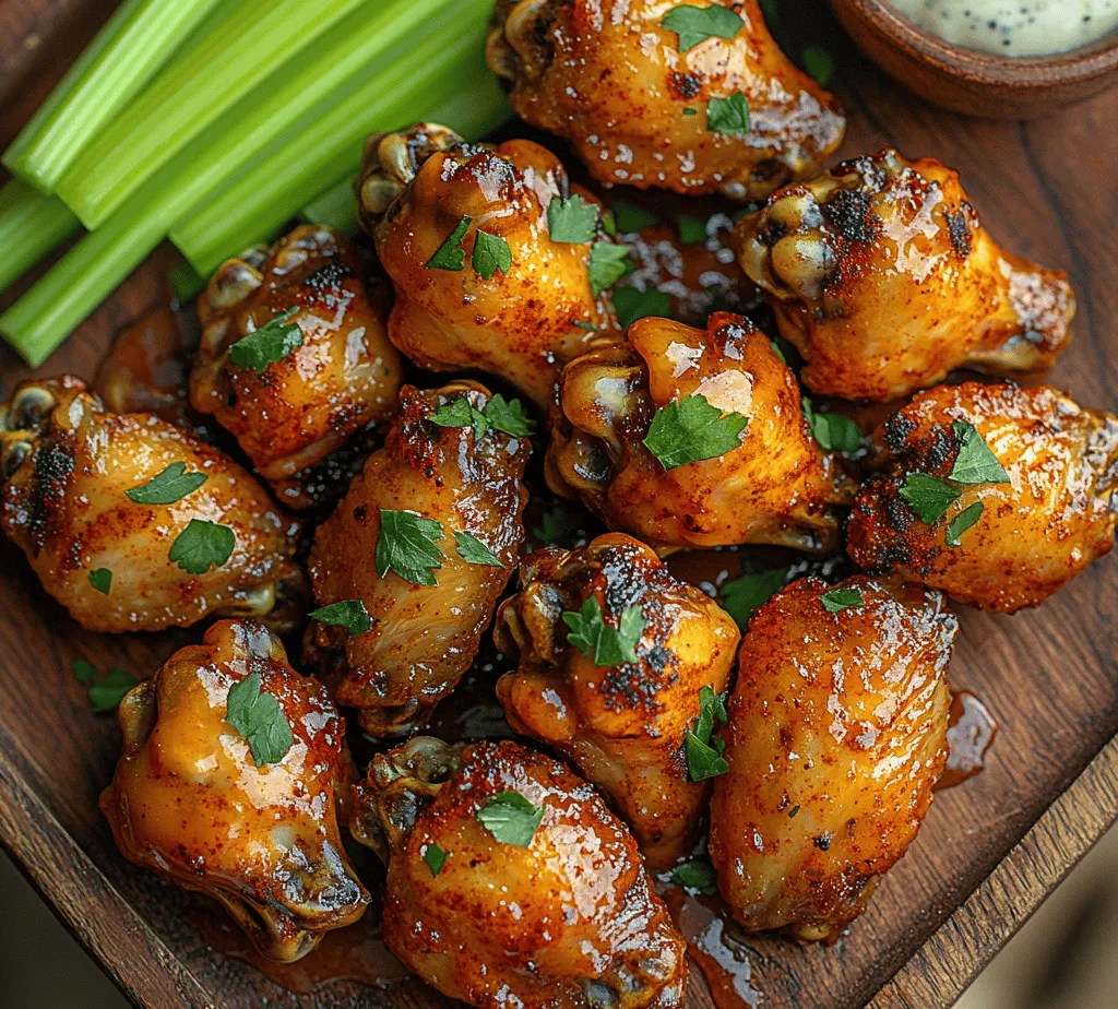Chicken wings have long been a favorite choice for appetizer lovers and main dish enthusiasts alike. Their versatility makes them a staple at gatherings, parties, and game day celebrations. Whether coated in a tangy barbecue sauce or tossed in a classic buffalo sauce, wings are always a crowd-pleaser. However, if you’re looking to elevate your wing game, the <strong>Spicy Honey Butter Wings</strong> recipe is here to deliver a unique twist that will tantalize your taste buds.” /></p>
</p>
<h3>Baking Process and the Role of the Wire Rack</h3>
</p>
<p>When it comes to achieving perfectly crispy wings, the baking process is crucial. Utilizing a wire rack is a game changer in this recipe. The wire rack elevates the wings above the baking sheet, allowing hot air to circulate all around them. This circulation creates a crispier skin, as it prevents the wings from sitting in their own juices, which can lead to sogginess.</p>
</p>
<p>To prepare for baking, preheat your oven to 425°F (220°C). This high temperature is essential for rendering the fat from the skin effectively, leading to a golden brown exterior. Keep in mind that cooking times may vary slightly based on the size of your wings. As a general rule, you’ll want to bake your wings for about 40 to 45 minutes, flipping them halfway through to ensure even cooking and browning. The wings should reach an internal temperature of 165°F (74°C) for safe consumption.</p>
</p>
<h3>Crafting the Spicy Honey Butter Sauce</h3>
</p>
<p>The star of the dish, the Spicy Honey Butter Sauce, is what elevates these wings from ordinary to extraordinary. Here’s a step-by-step guide to creating this delicious sauce:</p>
</p>
<p>1. <strong>Gather Your Ingredients</strong>: You will need ½ cup of unsalted butter, ½ cup of honey, 2 tablespoons of hot sauce (adjust based on your spice preference), and a pinch of salt. Optional additions include minced garlic or a splash of apple cider vinegar for extra depth.</p>
</p>
<p>2. <strong>Melt the Butter</strong>: In a medium saucepan, melt the unsalted butter over medium heat. Stir occasionally to ensure it doesn’t brown, just melt evenly.</p>
</p>
<p>3. <strong>Incorporate Honey</strong>: Once the butter has melted, reduce the heat to low and pour in the honey. Stir the mixture continuously until well combined.</p>
</p>
<p>4. <strong>Add the Heat</strong>: Slowly add in your hot sauce, adjusting the quantity based on your desired spice level. If you’re feeling adventurous, add minced garlic or a splash of vinegar at this stage for an extra punch of flavor.</p>
</p>
<p>5. <strong>Simmer and Stir</strong>: Allow the sauce to simmer on low heat for about 5-7 minutes. This simmering process melds the flavors, creating a rich and cohesive sauce. Keep an eye on it to prevent burning, and stir regularly.</p>
</p>
<p>6. <strong>Check Consistency</strong>: You want the sauce to be thick yet pourable. If it’s too thick, you can add a teaspoon of water or vinegar to adjust the consistency.</p>
</p>
<p>Timing is crucial here; you want the sauce to be ready just as the wings come out of the oven, ensuring they are coated in a warm, delectable glaze.</p>
</p>
<h3>Glazing and Serving the Wings</h3>
</p>
<p>Once your wings are perfectly baked and your sauce is simmered to perfection, it’s time to coat those wings in that luscious Spicy Honey Butter Sauce. Here are some techniques for maximum flavor:</p>
</p>
<p>1. <strong>Coating the Wings</strong>: Transfer the baked wings to a large bowl. Pour the spicy honey butter sauce over the wings while they are still hot. Use a spatula or tongs to gently toss the wings until they are evenly coated. Make sure every wing is generously glazed to ensure flavor in every bite.</p>
</p>
<p>2. <strong>Presentation Tips</strong>: When it comes to serving, presentation matters. Arrange the glazed wings on a serving platter. For added visual appeal, you can sprinkle chopped fresh parsley or green onions over the top. This not only adds color but also a fresh layer of flavor.</p>
</p>
<p>3. <strong>Serving Suggestions</strong>: For a complete experience, serve your Spicy Honey Butter Wings with celery sticks and a side of ranch or blue cheese dressing. The coolness of the dressing complements the spicy wings perfectly, providing a refreshing balance.</p>
</p>
<h3>Nutritional Information</h3>
</p>
<p>Understanding the nutritional content can help you make informed choices. Here’s a breakdown of the nutritional information per serving (based on a typical serving size of 4 wings):</p>
</p>
<p>– <strong>Calories</strong>: Approximately 400-450 calories</p>
<p>– <strong>Protein</strong>: 30 grams</p>
<p>– <strong>Fat</strong>: 30 grams</p>
<p>– <strong>Carbohydrates</strong>: 15 grams</p>
</p>
<p>Keep in mind that these values may vary based on portion size and specific ingredients used. For those with dietary preferences or restrictions, consider these alternatives:</p>
</p>
<p>– <strong>Butter Alternatives</strong>: For a dairy-free option, substitute the unsalted butter with a plant-based butter or coconut oil.</p>
<p>– <strong>Honey Alternatives</strong>: If you’re looking for a vegan option, agave syrup or maple syrup can replace honey, maintaining that sweet component.</p>
</p>
<h3>Popular Variations and Customizations</h3>
</p>
<p>One of the beauties of Spicy Honey Butter Wings is their versatility. Here are some suggestions for altering the recipe to suit your taste:</p>
</p>
<p>– <strong>Adjusting Spice Levels</strong>: If you prefer a milder flavor, reduce the amount of hot sauce in the recipe. For those who crave heat, consider adding cayenne pepper or even using a spicier hot sauce like Sriracha or a homemade chili paste.</p>
</p>
<p>– <strong>Alternative Ingredients</strong>: Experimenting with different ingredients can yield exciting results. Try using flavored butter, such as garlic herb butter, for an aromatic twist. Additionally, using maple syrup instead of honey can provide a unique flavor profile.</p>
</p>
<p>– <strong>Creative Serving Ideas</strong>: Beyond serving wings on their own, consider creating a wing platter with a variety of dipping sauces. You can also incorporate wings into tacos or salads for a refreshing twist. Place wings atop a bed of greens, drizzle with extra sauce, and top with avocado slices and crispy onions for a delightful meal.</p>
</p>
<h3>Conclusion</h3>
</p>
<p>In conclusion, Spicy Honey Butter Wings are a delicious and versatile dish that’s perfect for gatherings, game days, or a cozy night in. This recipe balances the sweetness of honey with the heat of spices, creating a flavor explosion that will leave everyone wanting more. The process is straightforward, making it accessible for both novice cooks and seasoned chefs.</p>
</p>
<p>We encourage you to try this recipe and experience the joy of cooking and sharing meals with loved ones. Whether it’s for a casual dinner or a festive occasion, these wings are sure to impress. Cook with love, share with joy, and enjoy every delicious bite of your Spicy Honey Butter Wings.</p>
</div>