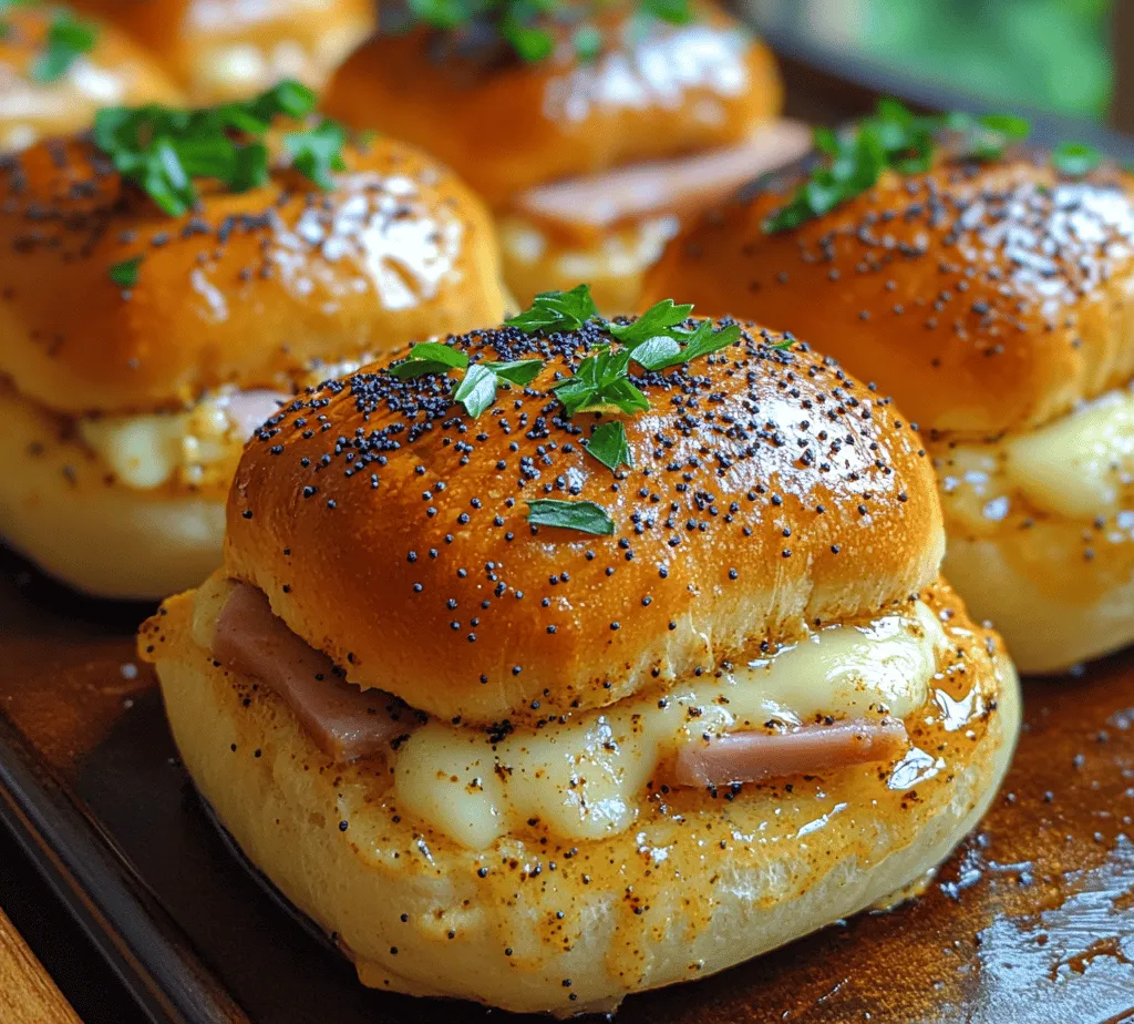 Are you ready to elevate your entertaining game with a dish that combines convenience and mouthwatering flavor? Look no further than Ham & Cheese Bliss Sliders. These delightful little sandwiches are not only a feast for the taste buds but also a feast for the eyes, making them perfect for gatherings, game days, or family dinners. Imagine soft, pillowy rolls enveloping savory slices of ham and gooey melted cheese, all topped with a rich, buttery sauce that sends these sliders over the edge of deliciousness.