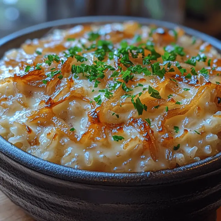 Discover the comforting flavors of French Onion Butter Rice, a delightful twist on traditional rice dishes. This recipe combines the savory essence of caramelized onions with the creaminess of Gruyère cheese, making it a perfect side dish or a satisfying main course. The harmony of flavors and textures in this dish makes it a favorite for both family dinners and entertaining guests. In this article, we will explore the origins of French onion cuisine, the significance of each ingredient, and provide a detailed walkthrough of the cooking process. Whether you're an experienced cook or a kitchen novice, this guide will help you create a delicious and memorable meal.